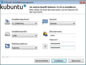 Abbildung 9: Ein paar Entscheidungen gilt es zu treffen, bevor sich der neue Mitbewohner einnistet.