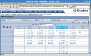 Timetrex bringt in Version 5.0.0 eine überarbeitete Weboberfläche.