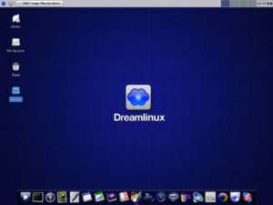 Abbildung 1: Der Startbildschirm von Dreamlinux 5 mit XFCE 4.8.3.