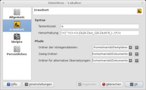 Abbildung 4: Lokalize verfügt über ungeahnte Möglichkeiten zum Feintuning.