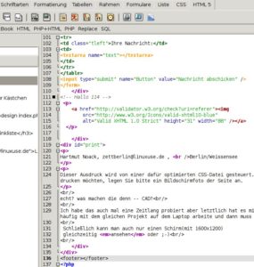 Abbildung 6: In aus Firefox eingefügtem Quelltext bleiben die <code srcset=