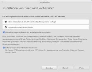 Abbildung 8: Klappt doch: Der Installer läuft problemlos durch – sogar korrekt deutsch lokalisiert.