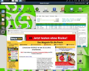 Der innovative Desktop von Asturix 4 basiert komplett auf HTML5, CSS3 und Javascript.