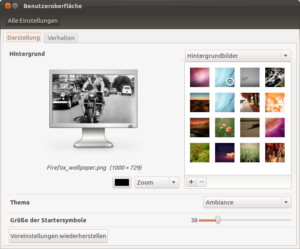 Es gibt nun auch erste Einstellungen für den Launcher.