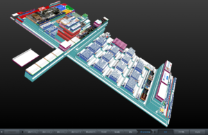 Die CNN-Website in der 3D-Ansicht des Firefox-Tools.