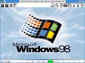 Abbildung 1: Windows98 bootet im Bochs-Emulator.