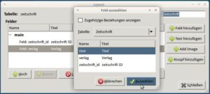 Abbildung 10: Einmal definierte Felder arrangieren Sie nach Ihren Vorstellungen in der Tabelle.