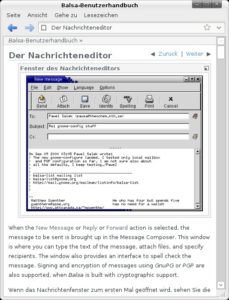 Abbildung 3: Das Handbuch von Balsa bringt außer seinem historischen Wert keinen Nutzen beim Erforschen der Funktionen des Programm.
