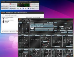 Abbildung 1: Herzstück von Dream Studio ist der betriebsbereite Jack Audio-Server, zu dessen Steuerung Dream Studio per Default das Qt-Interface Qjackctl zeigt.