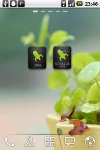 Abbildung 1: Für den schnellen Zugriff stehen Widgets bereit. Über das linke lassen Sie sich die vorhandenen Launcher des verbundenen PCs anzeigen, das rechte Widget führt die Wake-on-LAN-Funktion aus.