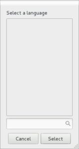 Abbildung 2: Abseits von Englisch und asiatischen Sprachen herrscht bei KahelOS gähnende Leere.