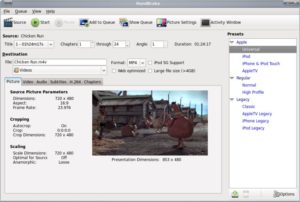 Handbrake 0.9.6 unterstützt jetzt auch Blu-ray-Audio und MPEG-2-Encoding. (Bild: Handbrake.fr)