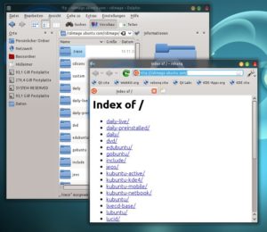 Abbildung 1: Mit Dolphin können Sie auf einen externen FTP-Client verzichten.