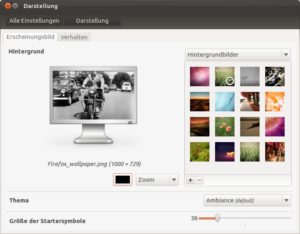 Abbildung 1: Die Änderungsmöglichkeiten für den Launcher fallen noch immer sehr spärlich aus. Über die Systemeinstellungen lässt sich zum Beispiel die Größe der Launcher-Icons ändern.