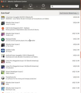 Abbildung 1: Nicht üppig, aber in USC immerhin vorhanden: Software, Bücher und Zeitschriften zum Kaufen.