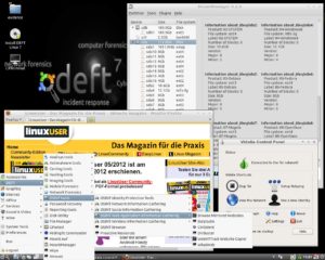 Abbildung 1: Auch die grafische Oberfläche von DEFT bietet eine interessante Programmauswahl.