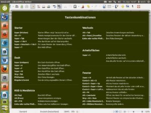 Abbildung 2: Diese Übersicht mit nützlichen Tastenkombinationen erscheint, wenn Sie länger auf <code srcset=