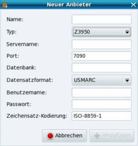 Abbildung 2: Neue Datenbank-Server erfassen Sie in Alexandria in einem übersichtlichen Dialog.