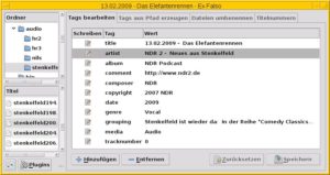 Abbildung 3: Ex Falso kitzelt aus einer MP3-Datei neben den Tags auch noch weitere Informationen heraus.