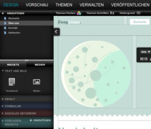 Abbildung 3: Hier finden Sie mehr Widgets als im ersten Menü, indem Sie die einzelnen Unterpunkte aufklappen. RSS-Feeds und Flickr-Elemente gibt es unter "Soziales Netzwerk".