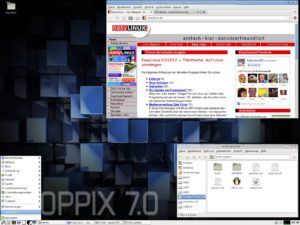 Abbildung 4: Knoppix erkennt beim Booten in der Regel die Auflösung des Monitors, hier sind es 1600 x 1200 Pixel.