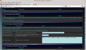 Abbildung 5: Das Webinterface von WDLXTV erlaubt es, Samba-Shares automatisch beim Systemstart zu aktivieren.