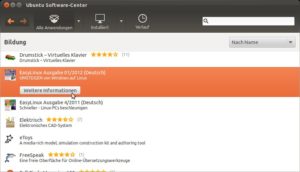 Abbildung 5: Die letzten beiden und zukünftige EasyLinux-Ausgaben können Sie digital über das Software-Center von Ubuntu beziehen.