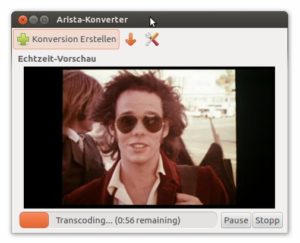 Abbildung 5: Einige Multimediaprogramme, darunter der Arista-Transcoder, scheinen in der 12.04 wieder besser zu funktionieren.