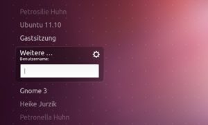 Abbildung 6: Der Displaymanager LightDM löst seit Oneiric Ocelot den Gnome Display Manager ab.