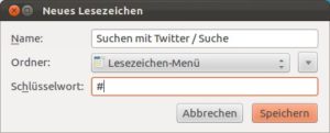 Abbildung 6: Suchfelder von externen Webseiten machen Sie einfach über die URL-Leiste zugänglich.