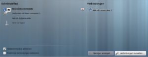 Abbildung 6: Zunächst zeigt die KDE-Netzwerkverwaltung nur an, welche Netzwerkschnittstellen es gibt und wie deren Status ist.