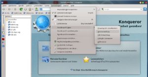 Abbildung 6: Mit Ansichtsprofilen können Sie Konqueror per Klick zum Dateimanager umfunktionieren.
