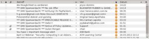 Abbildung 8: Die Post war da – und hat einen Haufen Spam-Mails gebracht. Wenn Sie diese als Spam markieren, lernt Thunderbirds Spam-Filter daraus.