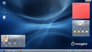 Mageia 2 präsentiert sich in neuem Look, hier mit KDE 4.8.2.