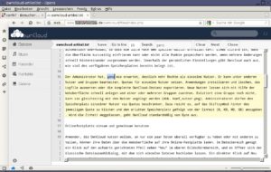Abbildung 16: Mit dem Online-Editor bearbeiten Sie Textdateien in der Web-Oberfläche.