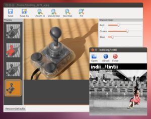 Abbildung 2: Ältere Tintii-Versionen, wie etwa hier die in Ubuntu enthaltene, bieten weniger Einstellmöglichkeiten als die aktuelle Fassung.