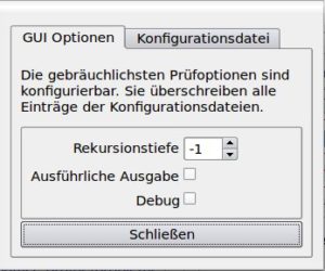 Abbildung 3: Die Rekursionstiefe bestimmt, bis in welche Ebenen Linkchecker vordringt.