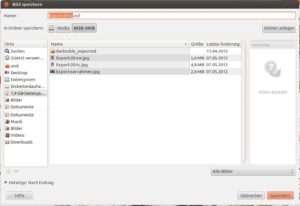 Abbildung 4: Grundsätzlich speichert Gimp 2.8 Bilder, die Sie damit bearbeitet haben, in seinem eigenen Standard-Format XCF. Andere Formate erreichen Sie über den Befehl <code srcset=
