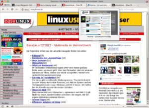 Abbildung 1: Den richtigen Tab zu finden, ist in Opera dank Vorschaubildern kein Problem.