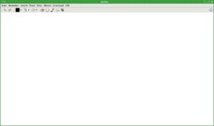 Abbildung 1: MyPaint präsentiert sich nach dem Start wie ein leeres Blatt Papier.
