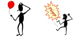 Abbildung 10: Geplatzte Träume: Auch die noch immer beliebte Clipart lässt sich mit ein paar Handgriffen an die eigenen Wünsche anpassen.