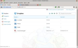 Abbildung 11: Ist gerade keines Ihrer registrierten Geräte verfügbar, greifen Sie einfach über die Webseite auf Ihre Dropbox zu.