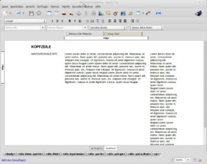 Abbildung 2: Dank des Assistenten ist ein solches HTML-CSS-Grundgerüst schnell erstellt.