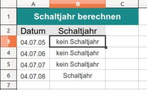 Abbildung 3: Was das Berechnen von Schaltjahren ein wenig umständlich macht, ist die 400-Jahre-Reglung. Beim automatischen Kalkulieren eines Schaltjahres führen mehrere Wege nach Rom.