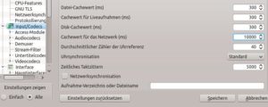 Abbildung 3: Indem Sie den Cache vergrößern, beheben Sie in einigen Fällen das Ruckeln, das beim Abspielen von Filmen über das Netzwerk entsteht.