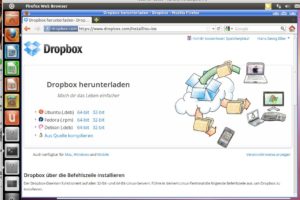 Abbildung 3: Für einige Linux-Versionen gibt es gleich nach der Registierung Links zur Software.
