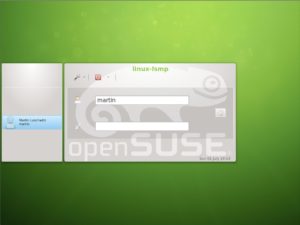 Abbildung 4: Der neue KDE-Anmeldedialog erlaubt nun wieder Remote-Logins und Domänenanmeldungen.