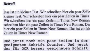 Abbildung 4: Einen lästigen Schatten bastelt die Ubuntu-Version von "gscan2pdf" um alle Textbereiche.