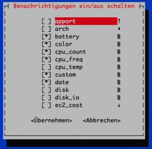 Abbildung 4: Sie haben die Wahl aus zahlreichen Statusanzeigen, die Informationen zum System geben.