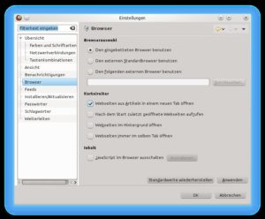 Abbildung 4: Sie sollten RSSOwl so einrichten, dass die Software jede angeklickte Schlagzeile in einem eigenen Ordner aufruft.